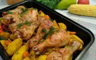 Курица с картошкой в духовке — 5 самых вкусных рецептов запеченной курицы