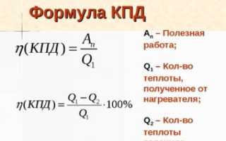 Формула  полезной работы в физике для КПД: как найти, формула