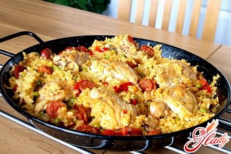 плов с морепродуктами